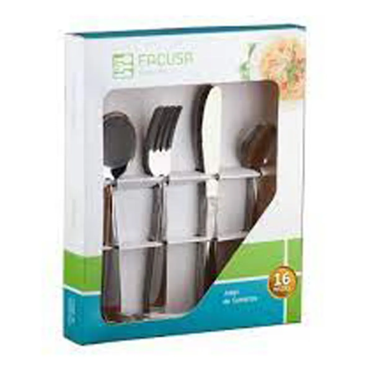 FACUSA - Juego De Cubiertos Facusa X 16 Mesa Acero Inoxidable