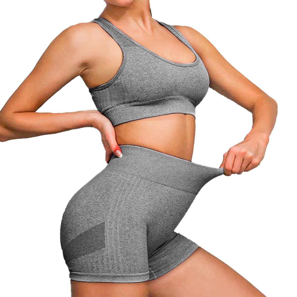 GENERICO - CONJUNTO SHORT PUSH UP Y TOP CON COPA