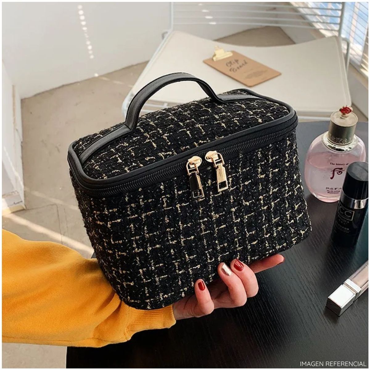 INSPIRA MARKET - Neceser bolso con asa elegante