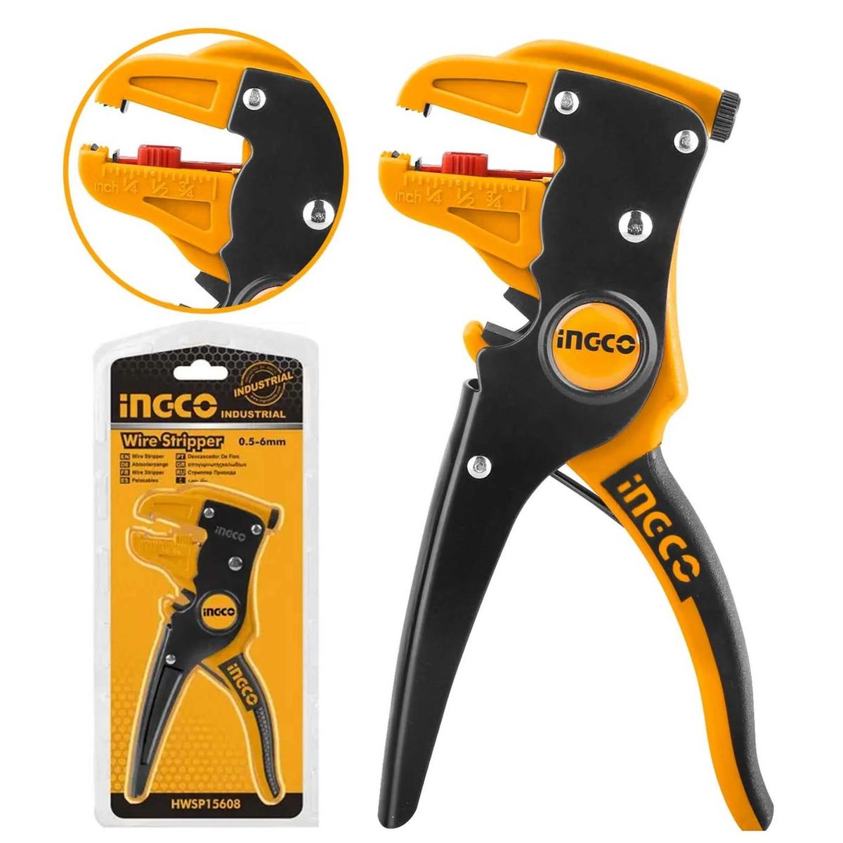 INGCO TOOLS - Alicate pinza pela cable Ingco HWSP15608