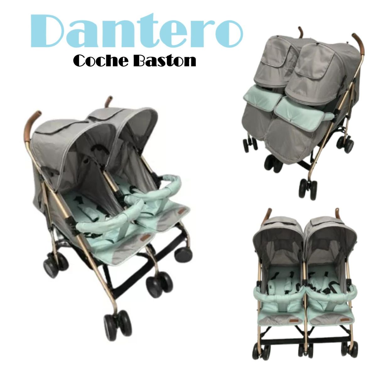 EBABY - Coche Baston Mellicero Dantero -Celeste