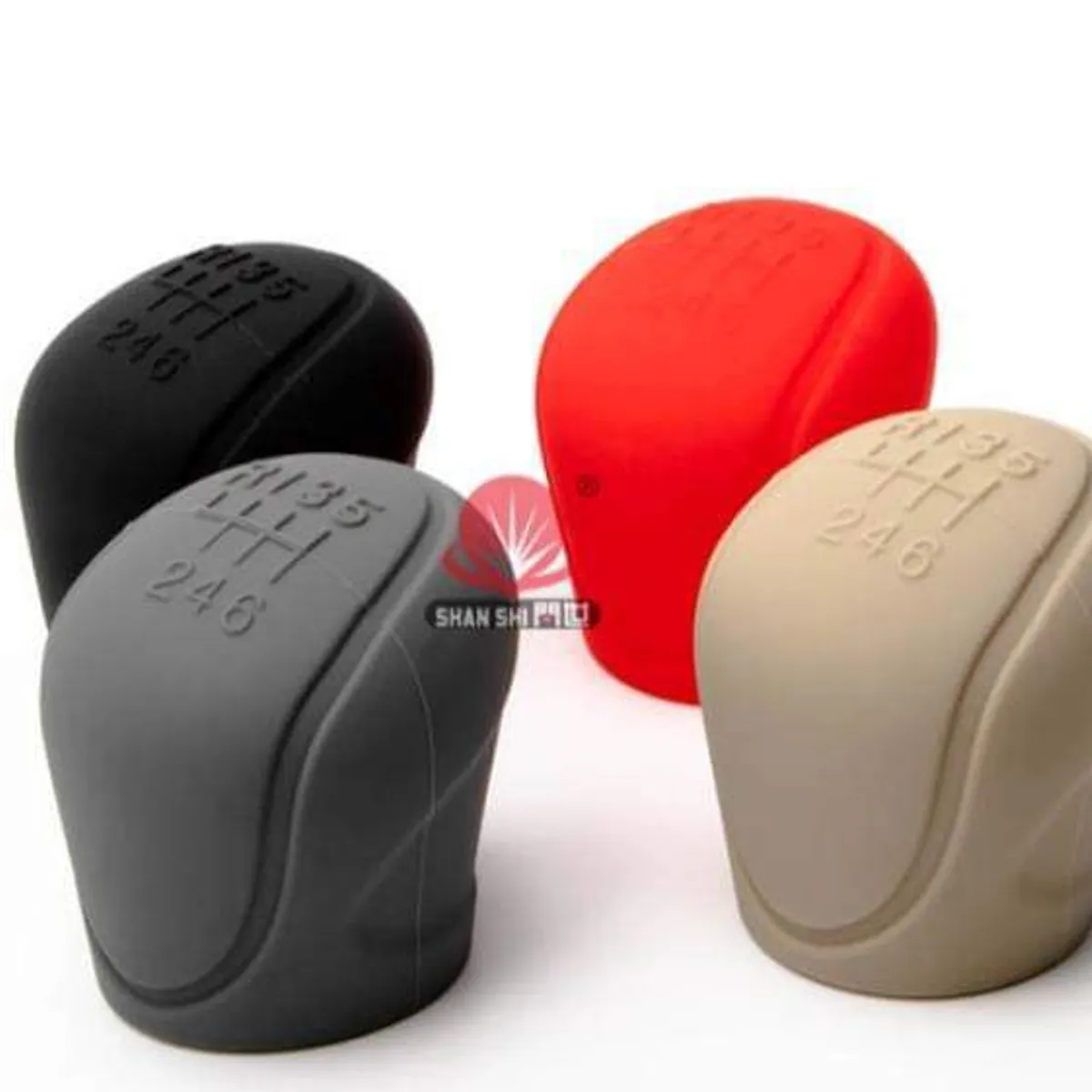 GENERICO - FUNDA PALANCA DE 6 CAMBIOS Y FRENO DE MANO UNIVERSAL BEIGE