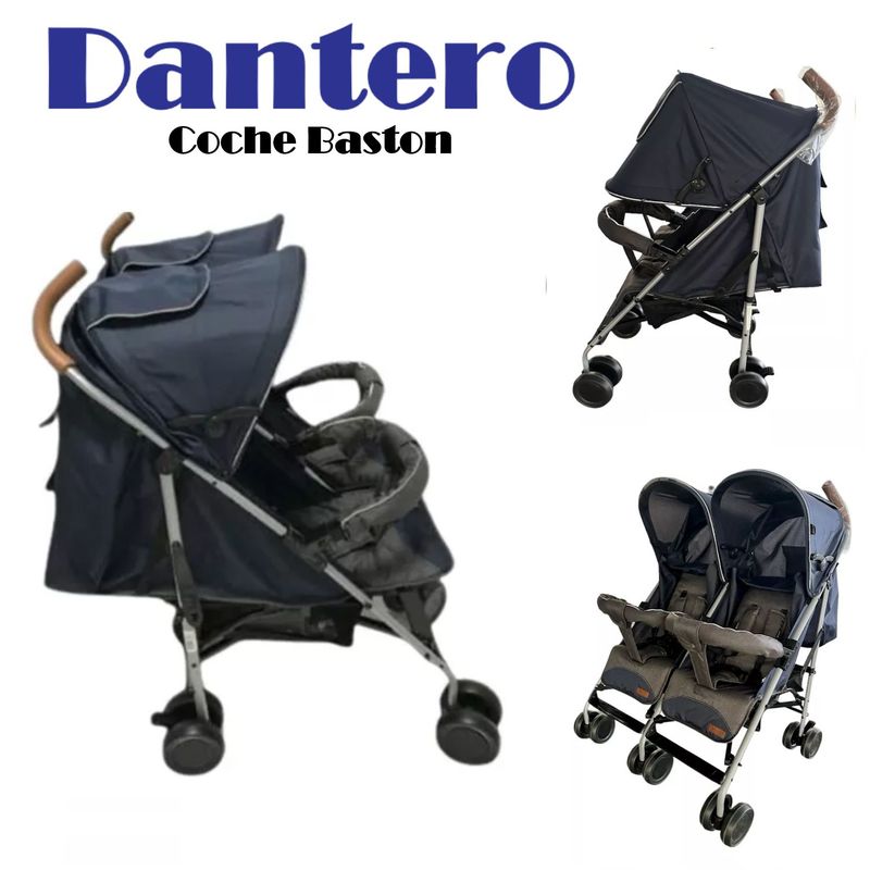 EBABY - Coche Baston Mellicero Pegable Reclinable Dantero -Azul
