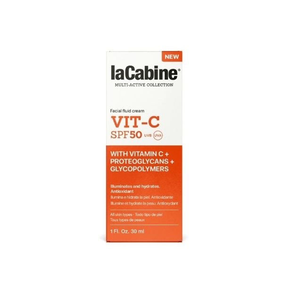 LACABINE - CREMA FACIAL FLUIDA VIT-C SPF50