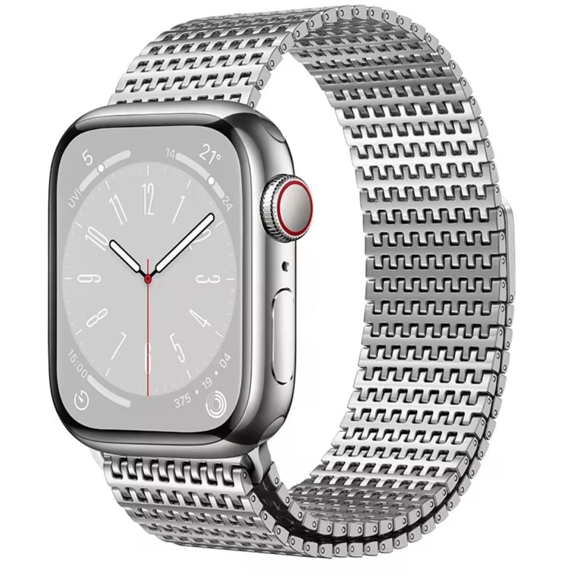 OEM - Correa Acero Milanese Loop Malla para Apple Watch Plata 44-45-46-49mm