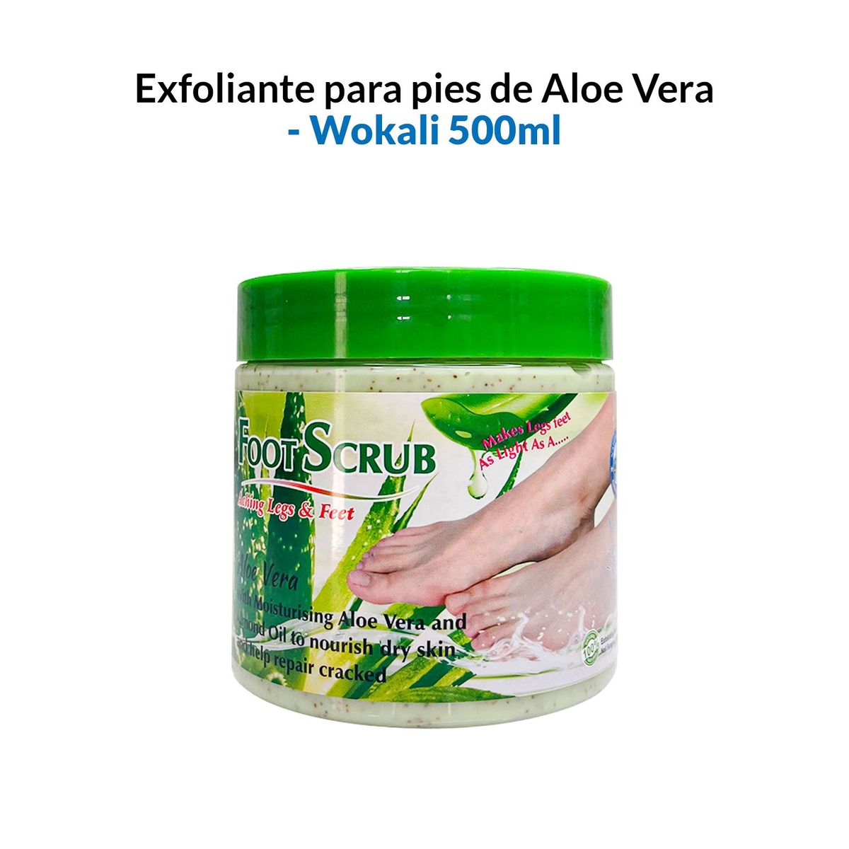 WOKALI - Exfoliante de pies Aloe Vera 500ml - Fruit of the Wokali