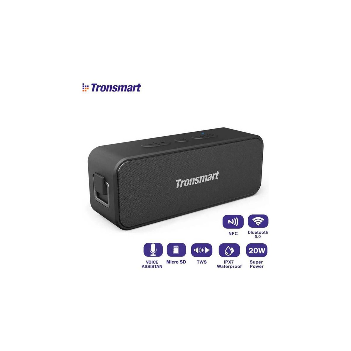 TRONSMART - Parlante Tronsmart element T2 Plus - Negro