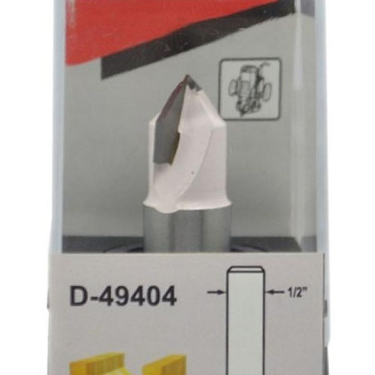 MAKITA - Fresa 1/2" Ranura "V" 90° 1/2" 2 Filo Altura 1/2" Makita D-49404