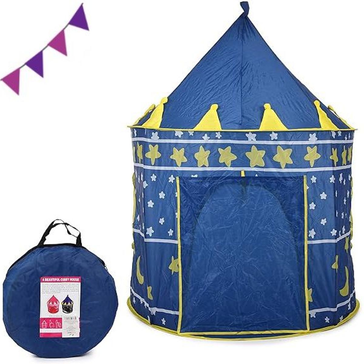 EVERBEST - Carpa de Niños Campo Azul 105 x 135 cm