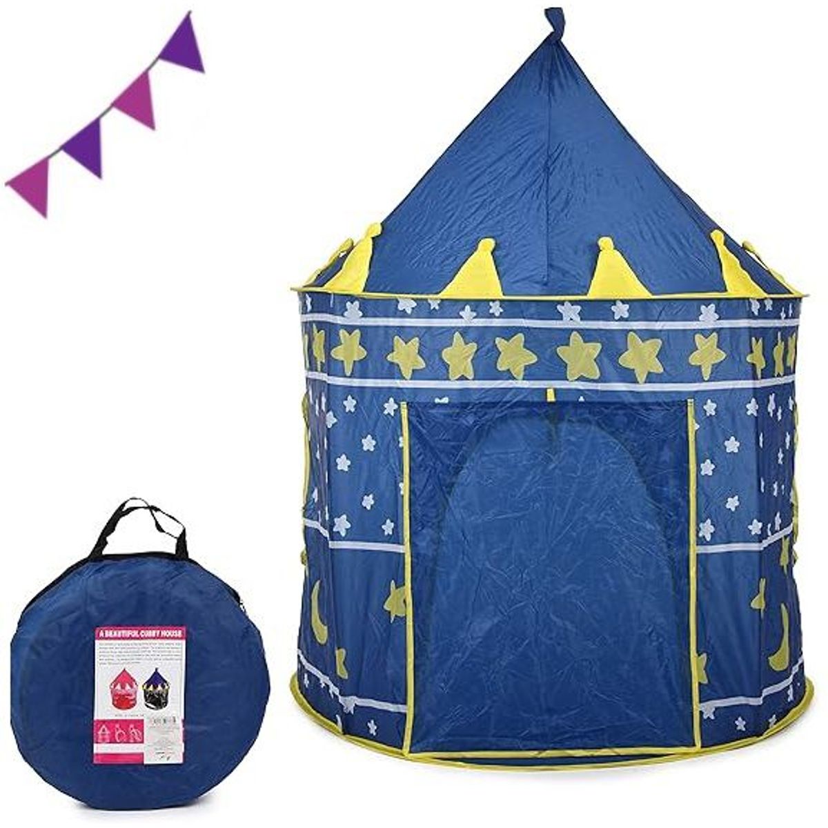 EVERBEST - Carpa de Niños Campo Azul 105 x 135 cm