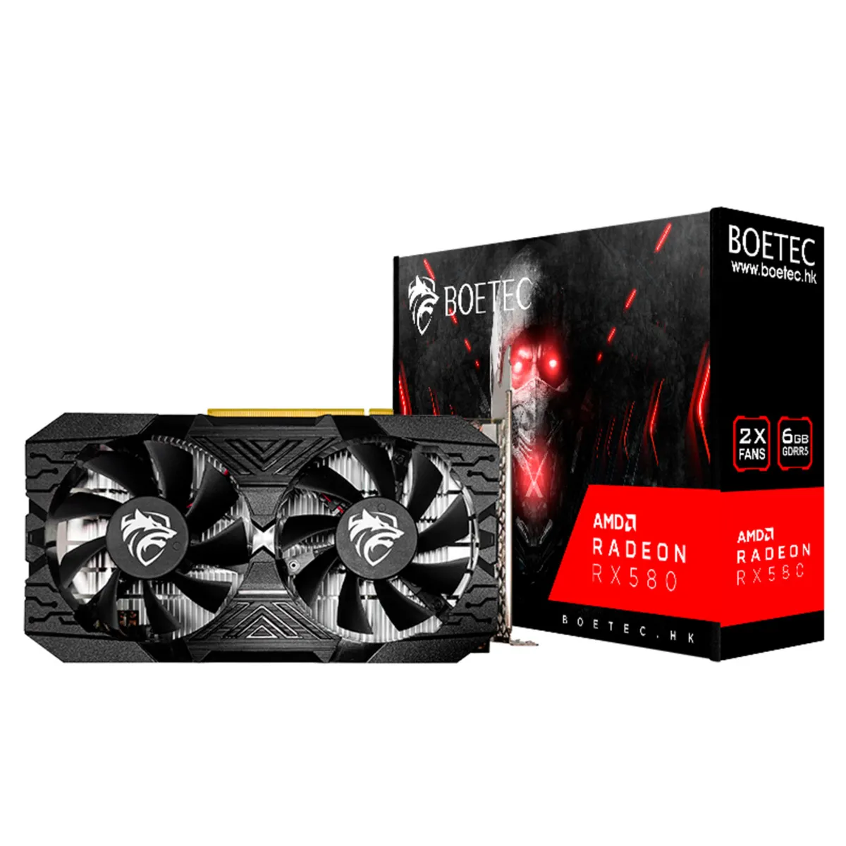 AMD CORP - Tarjeta de video Radeon RX 580 8GB GDDR5 BOETEC NUEVO