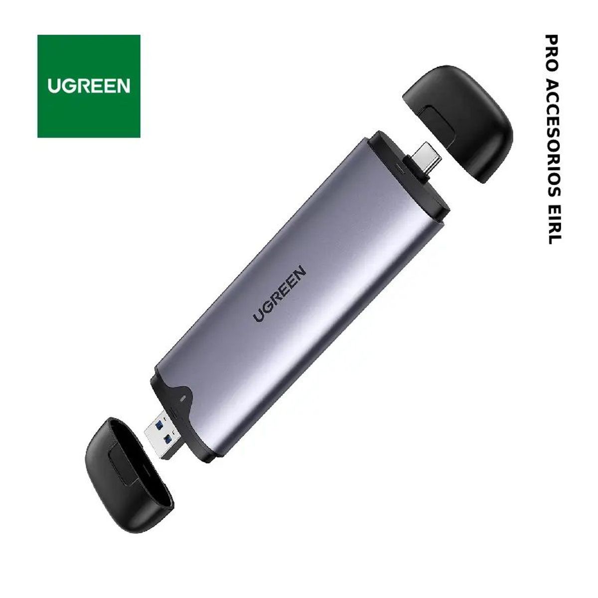 UGREEN - UGREEN CM353 (70532) CASE CARCASA SSD NVME M.2 USB 3.0 CONEXION DUAL