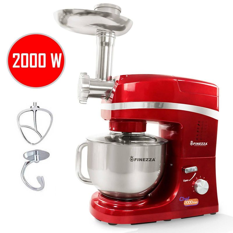FINEZZA - Batidora Orbital Finezza con Moledor De carne Bate-Amasa-Mezclar FZ-6820B
