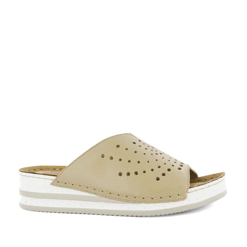 ECCO - Sandalias con Plataforma Mujer Ecco Hilda03 Latte Cuero Natural