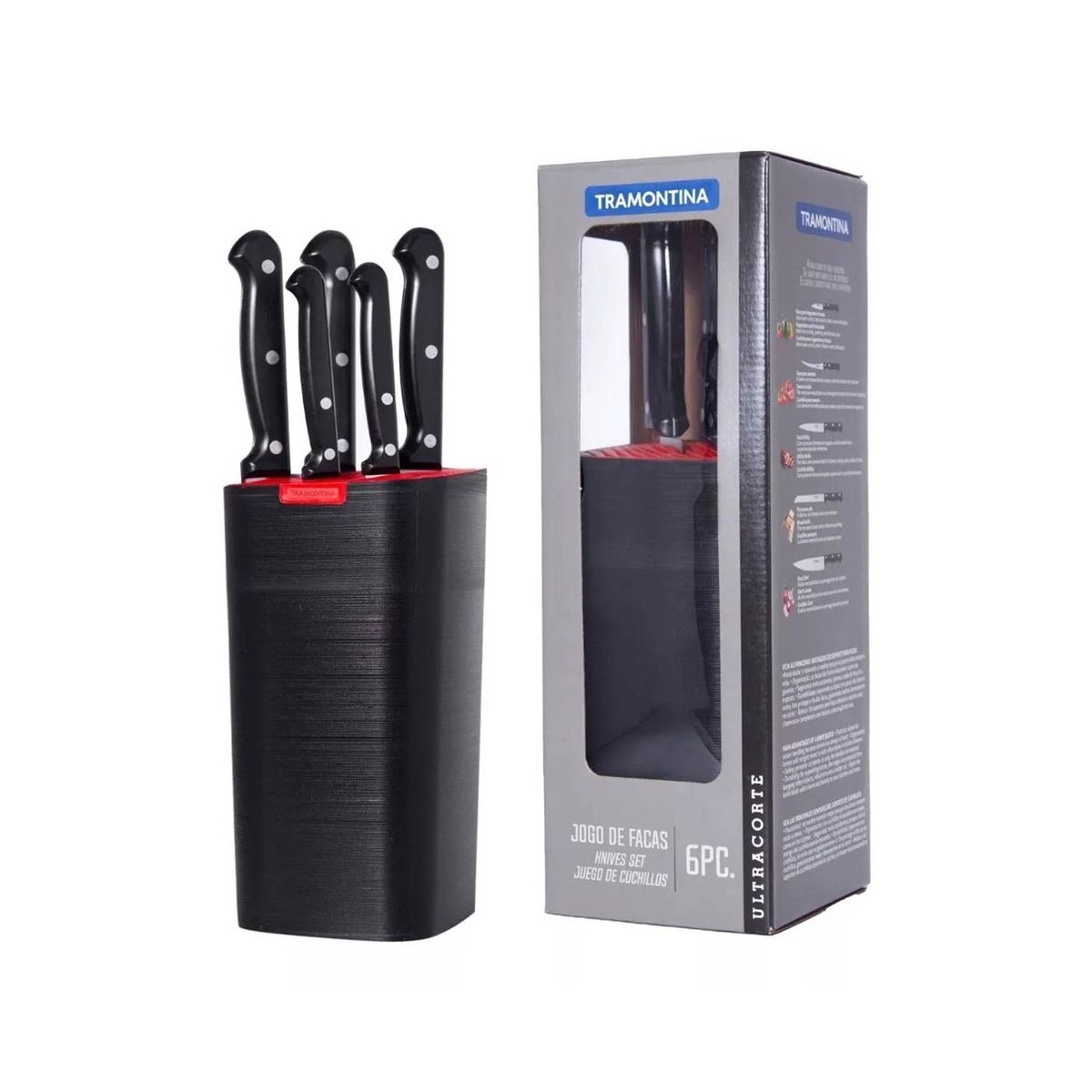 TRAMONTINA - Juego de Cuchillos TRAMONTINA Ace Inox 5PZ