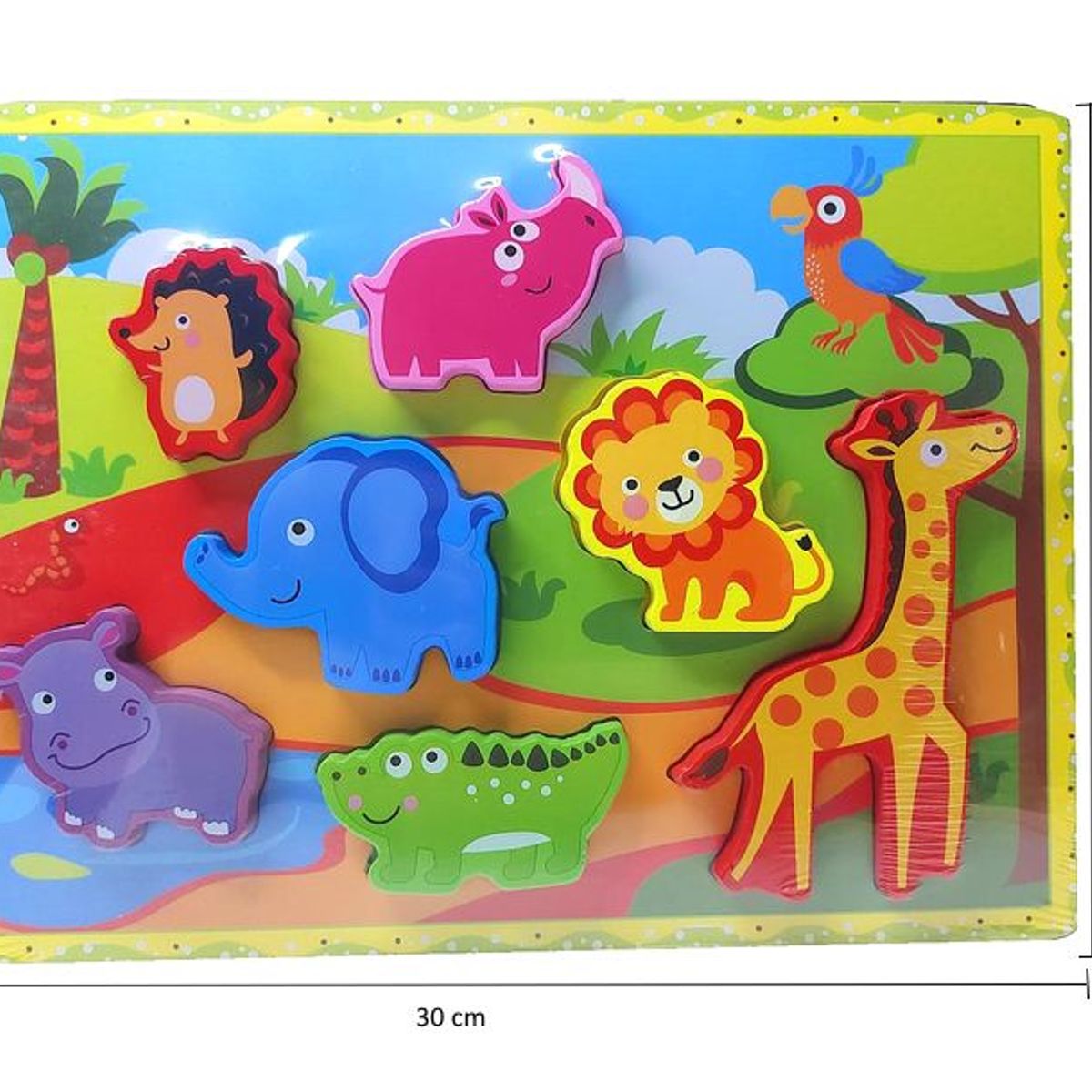 GENERICO - ROMPECABEZA ALTO RELIEVE DE ANIMALITOS SALVAJES