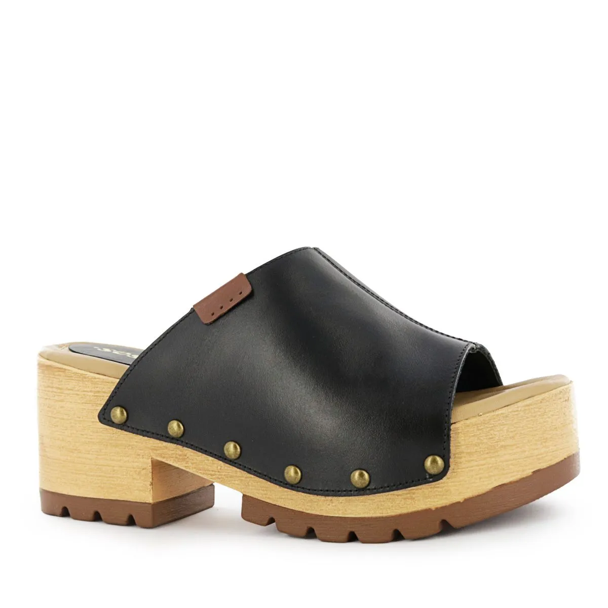 SESTRA - Sandalias con Plataforma Mujer Sestra Catalana02 Negro Cuero Natural