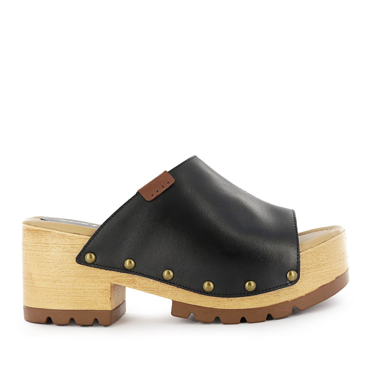 SESTRA - Sandalias con Plataforma Mujer Sestra Catalana02 Negro Cuero Natural