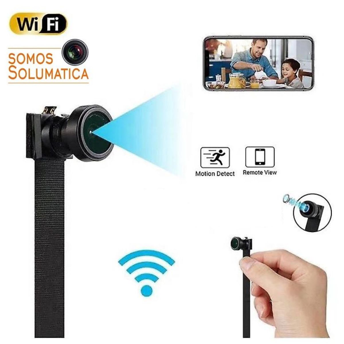 OEM - Camara Espia Wifi Modulo Angular 120° - Video en vivo Para Celular