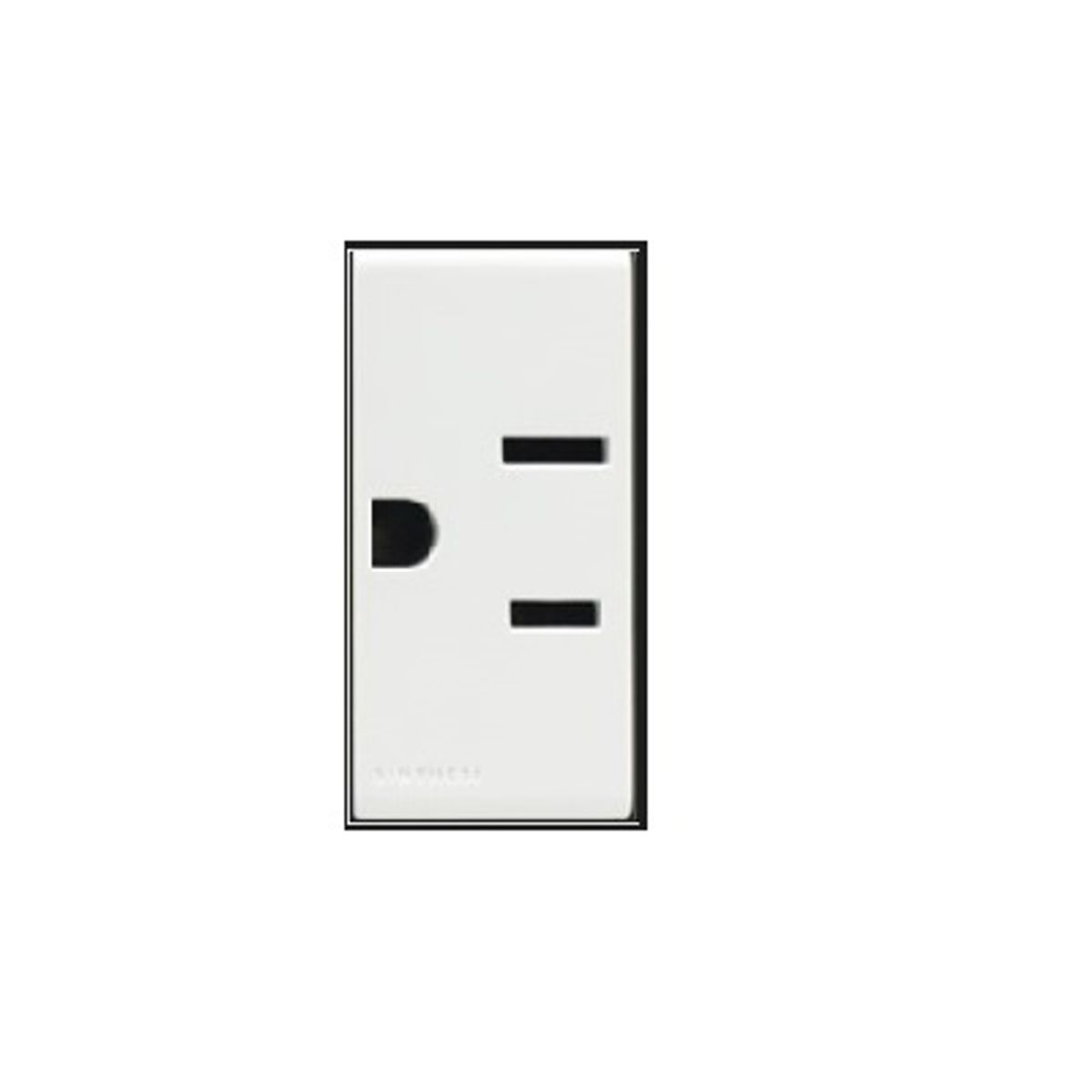 SINTHESI - DADO TOMACORRIENTE SIMPLE AMERICANO DE 1 MODULO S22
