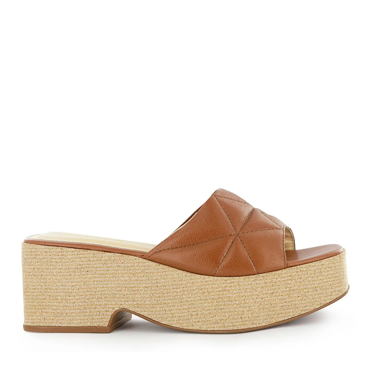 SESTRA - Sandalias con plataforma Mujer Sestra Ariela01 Caramelo Cuero Natural