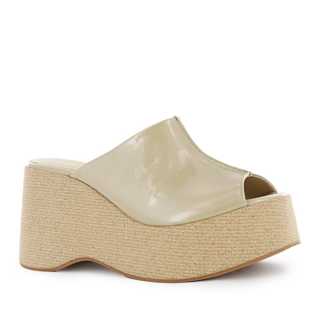 SESTRA - Sandalias con Plataforma Mujer Sestra Valka01 Latte Cuero Charol