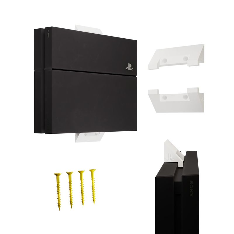 PLAYSTATION - Soporte Pared Ps4 version Slim Fat Blanco.