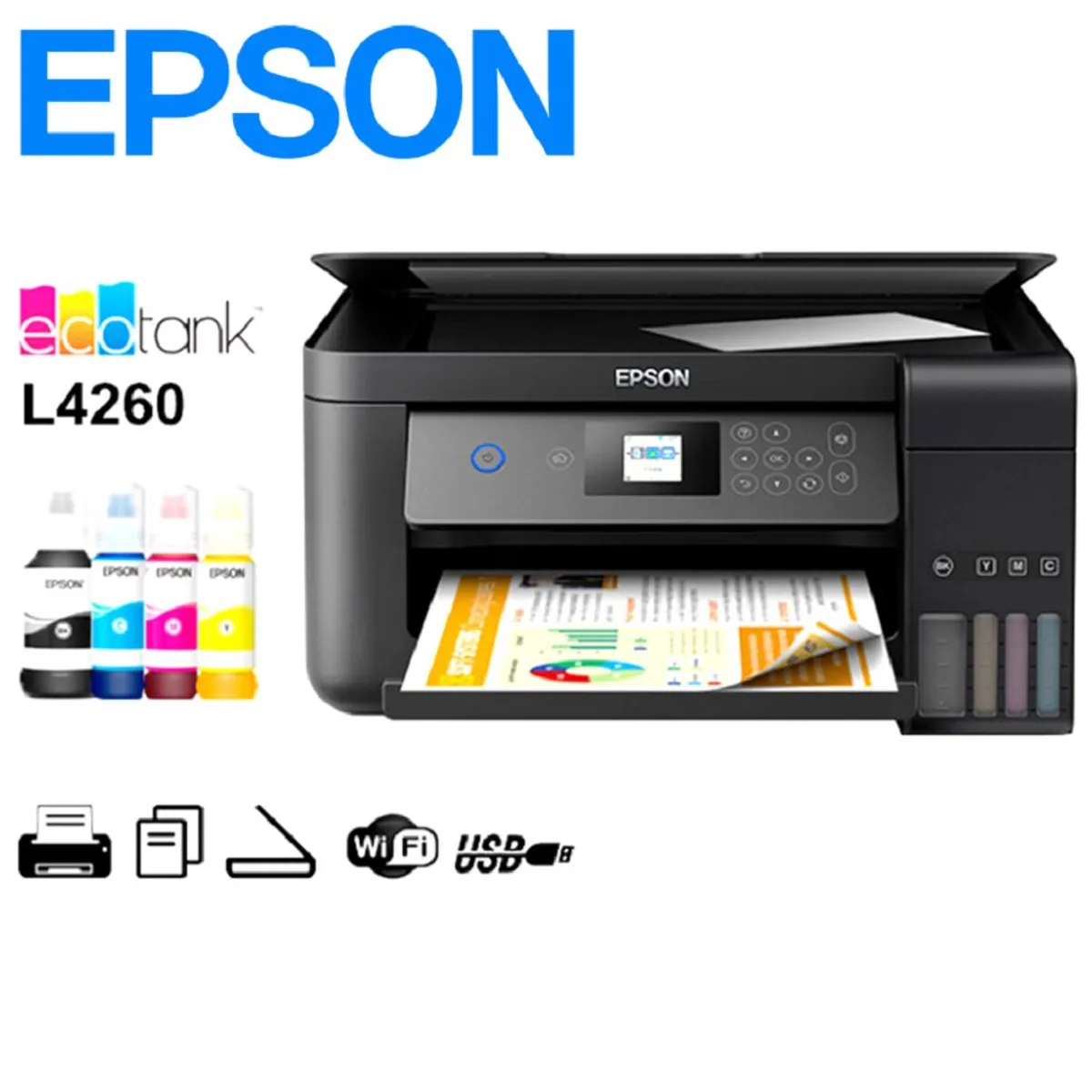 EPSON - multifuncional Impresora EPSON L4360 Duplex automatico Wfi Usb