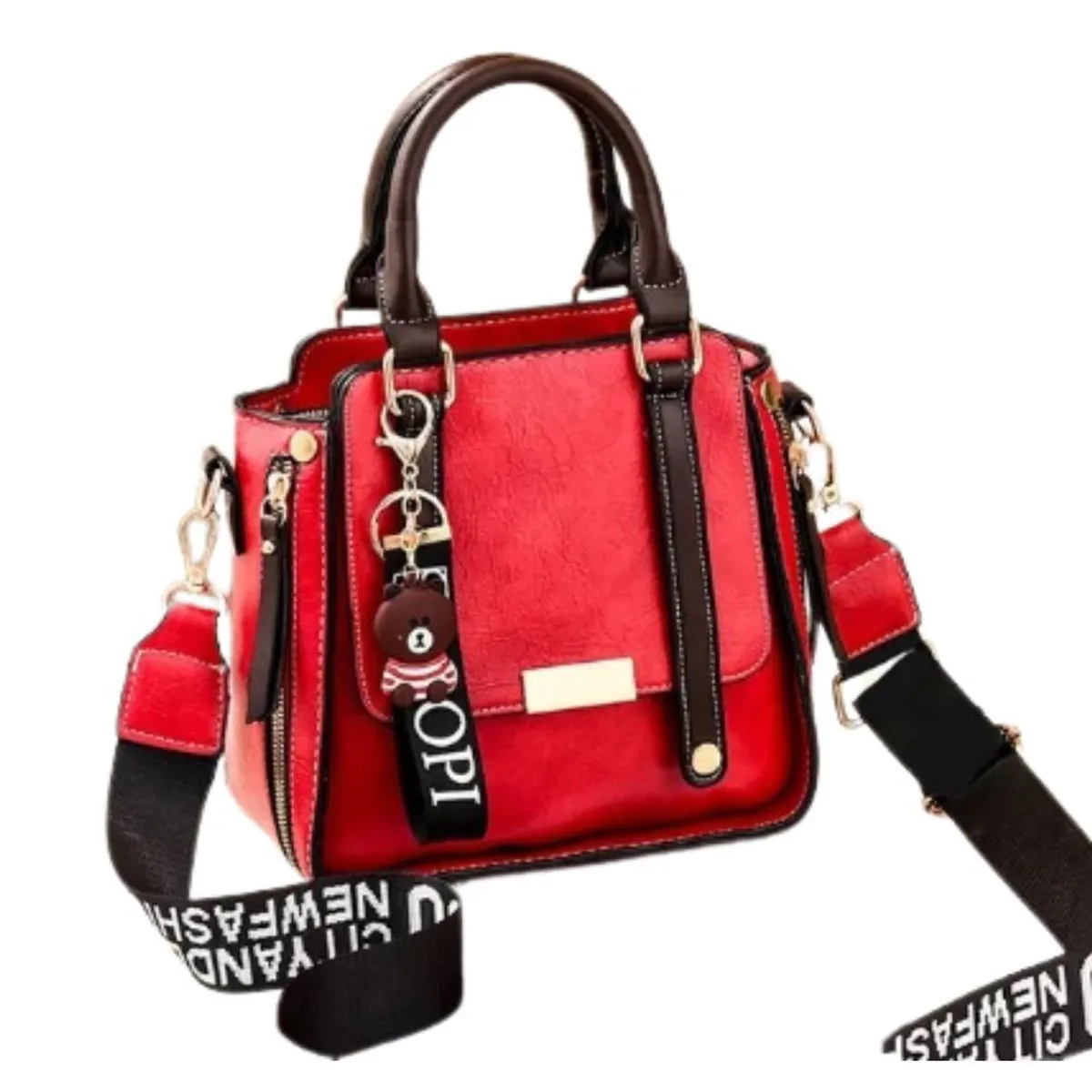 GENERICO - Bolso de mano Bolso bandolera Cuero de PU Oficina Diario Cremallera