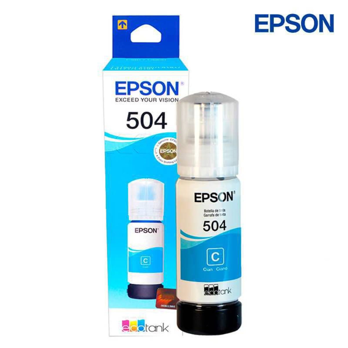 EPSON - Tinta Epson 504 Cyan Botella 70ml