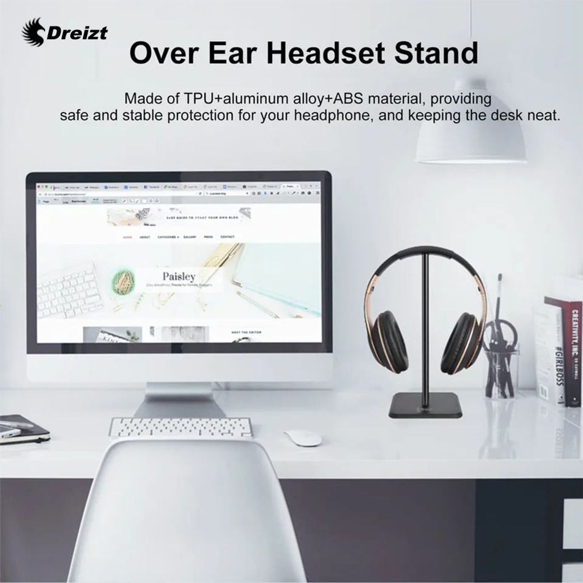 DREIZT - Soporte de Audífonos Dreizt GR270034 Negro