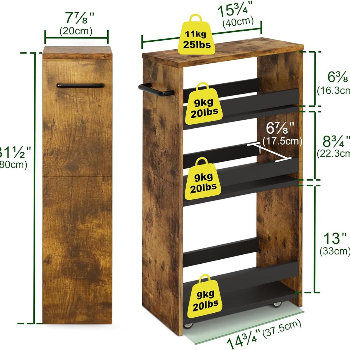 NACION MUEBLES - Carrito Multifuncional Hawai