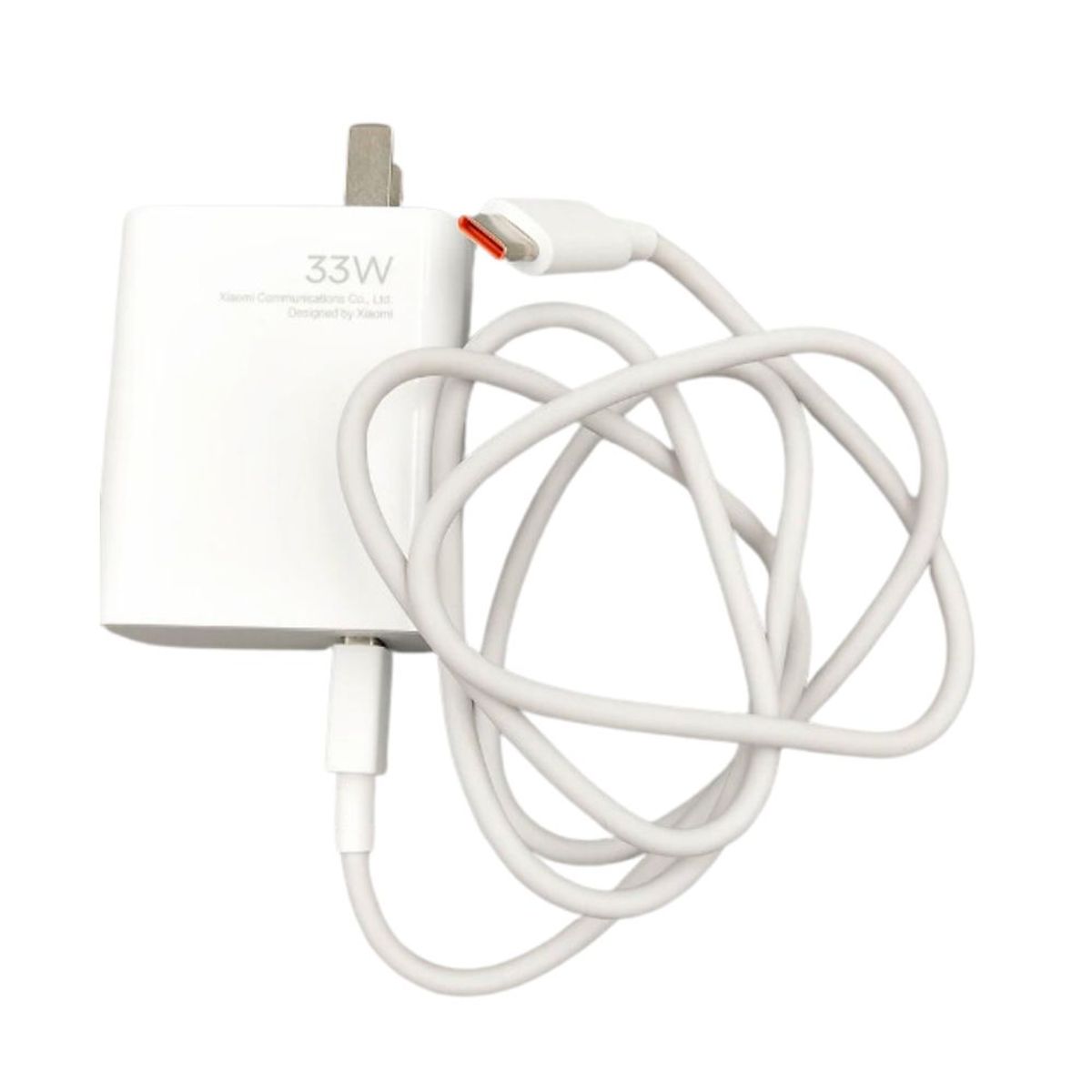 XIAOMI - Cargador de Pared Xiaomi 33W de 2da Gen y cable Usb-A a Tipo C - WH