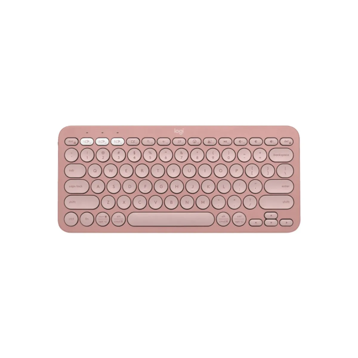 LOGITECH - Teclado Logitech Pebble Keys 2 K380S Bluetooth/Wireless Sp Rosa