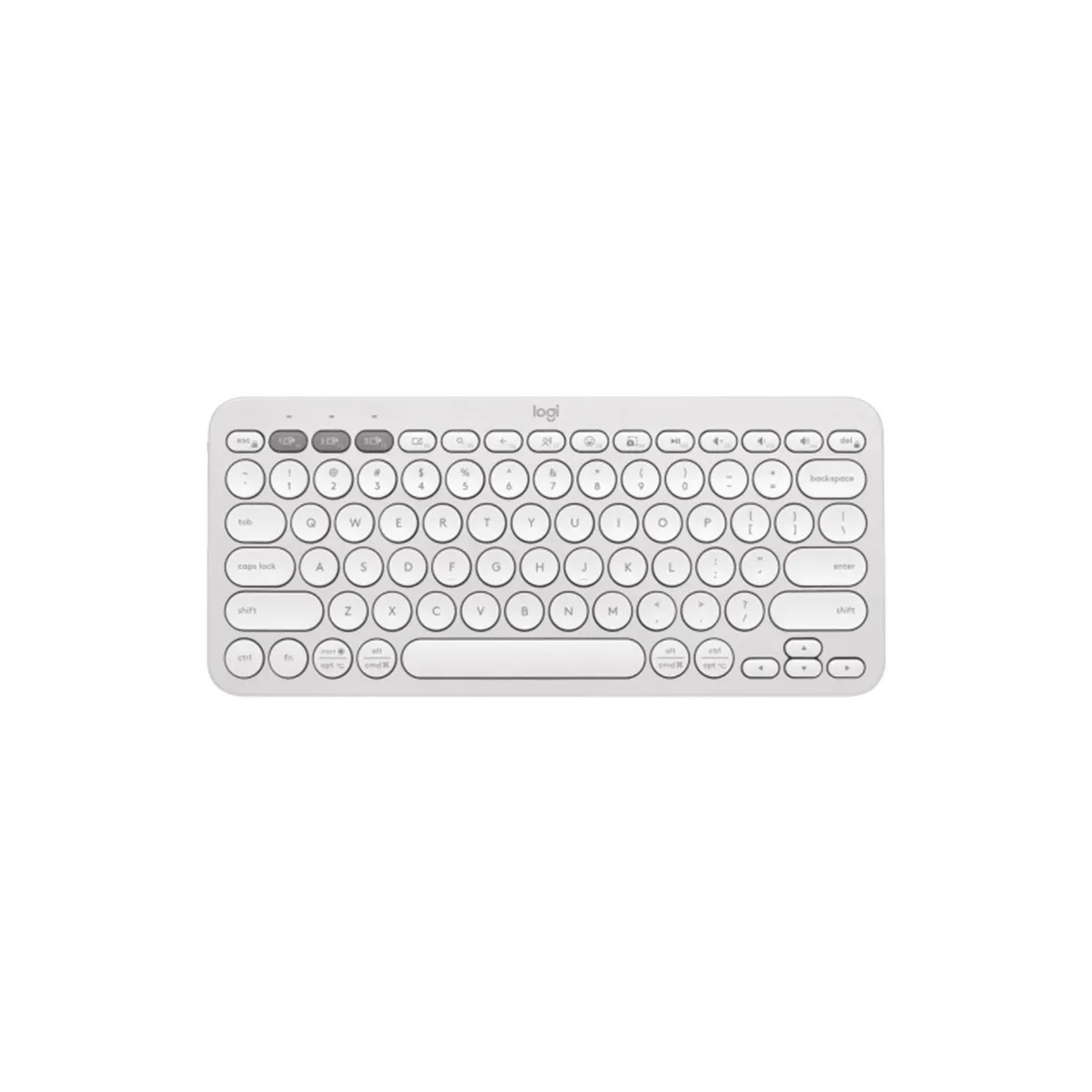 LOGITECH - Teclado Logitech Pebble Keys 2 K380S Bluetooth/Wireless Sp White