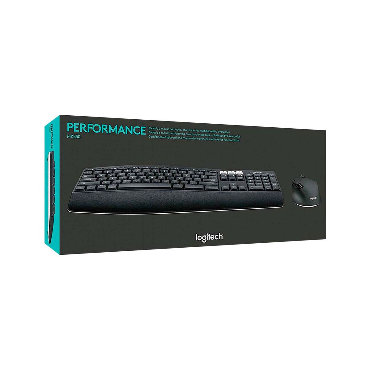 LOGITECH - Teclado Logitech + Mouse Performance Mk850 Wireless Usb Black