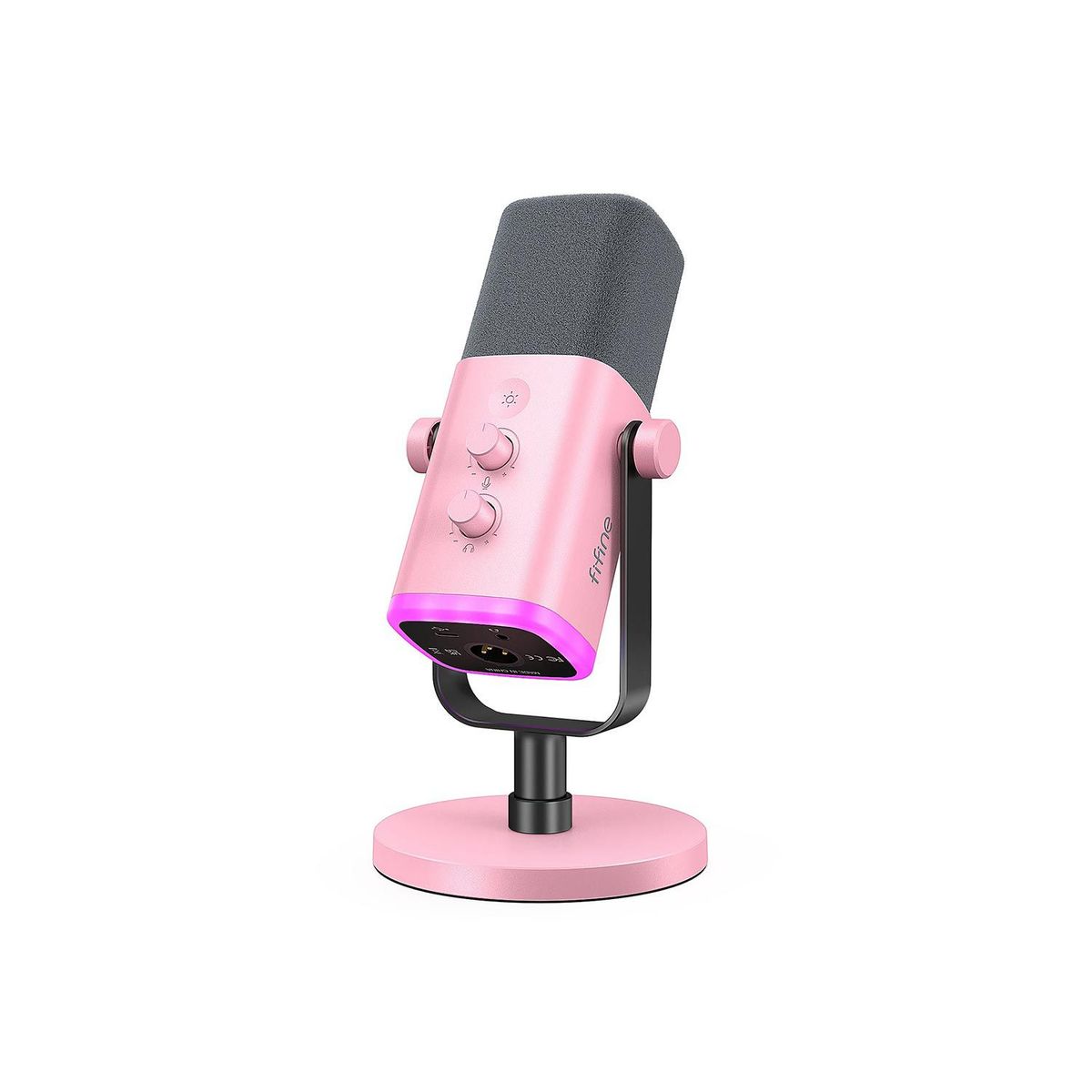 FIFINE - Micrófono Dinamico Fifine Am8 Pink Dinámico