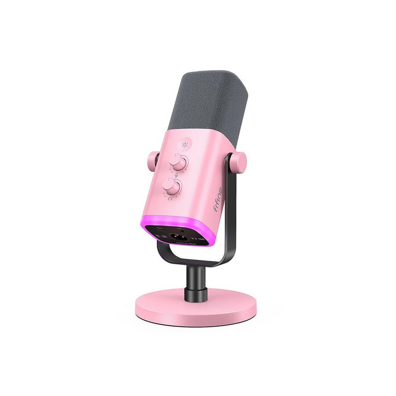 FIFINE - Micrófono Dinamico Fifine Am8 Pink Dinámico