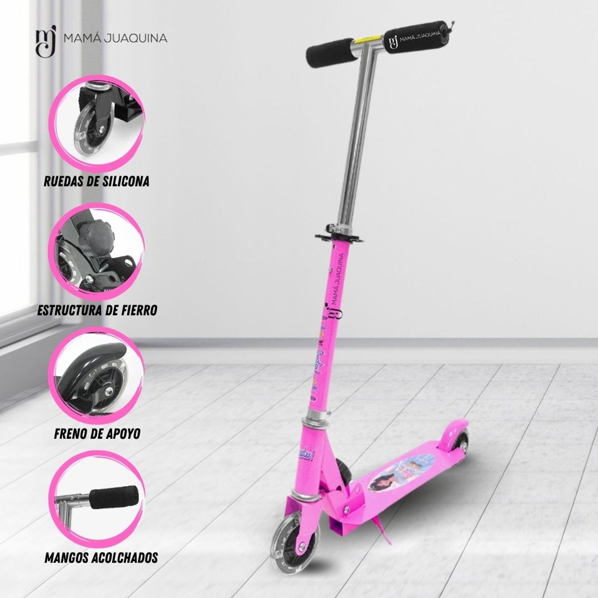 BABY HAPPY - Scooter para Niños Musical «KM 953» Pink