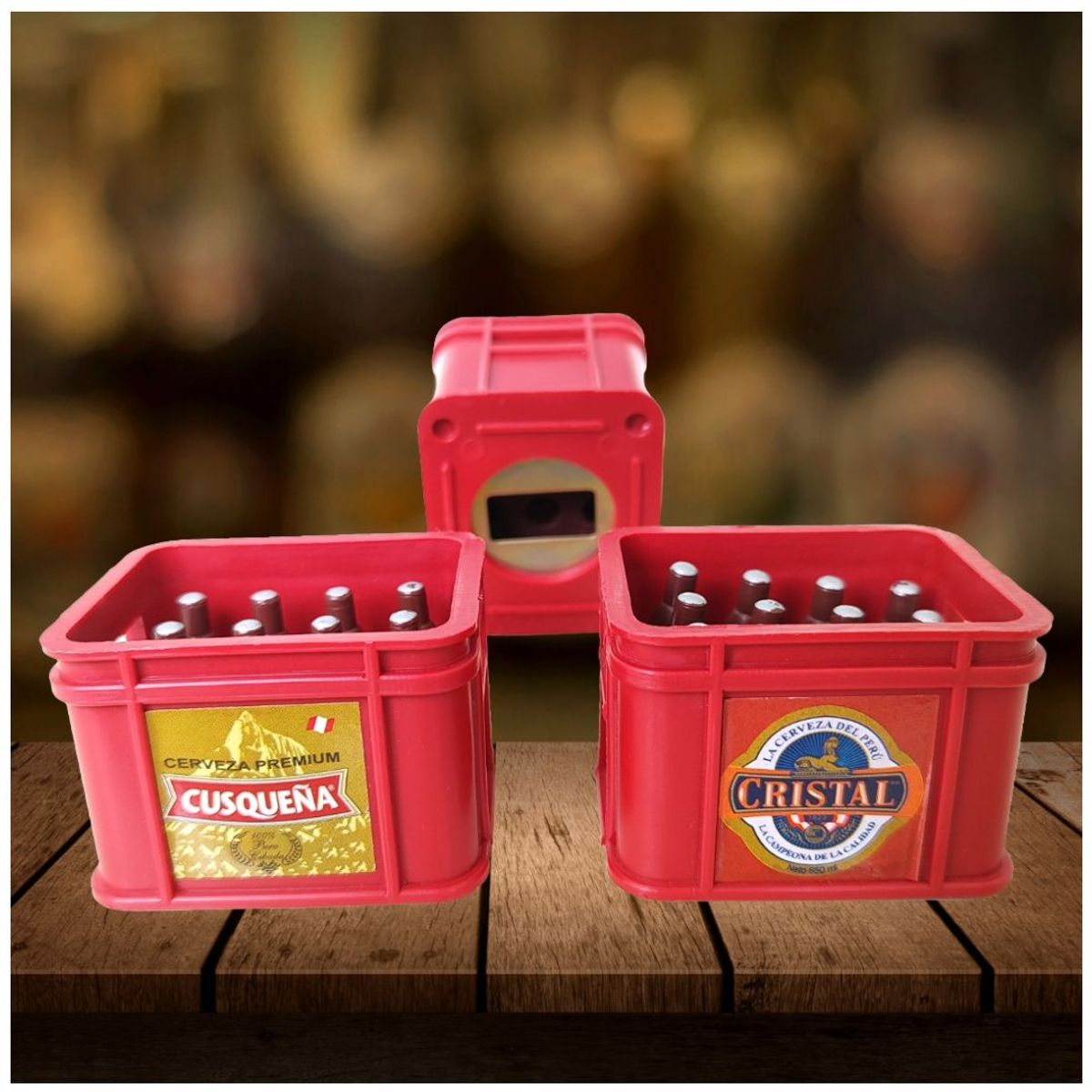 GENERICO - Abridor Adorno Modelo Caja de Cerveza x1