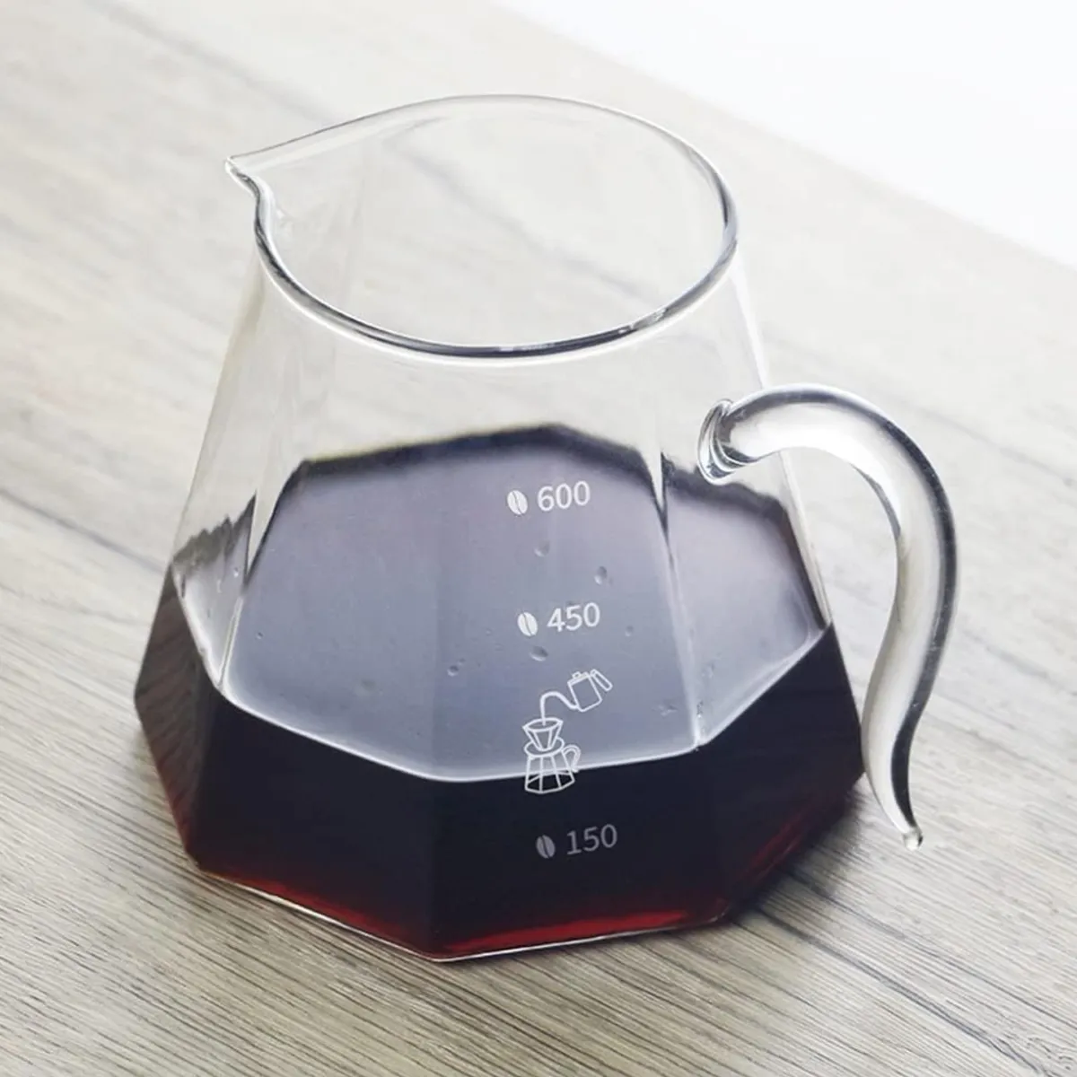 GENERICO - Jarra de café de vidrio 600 ml