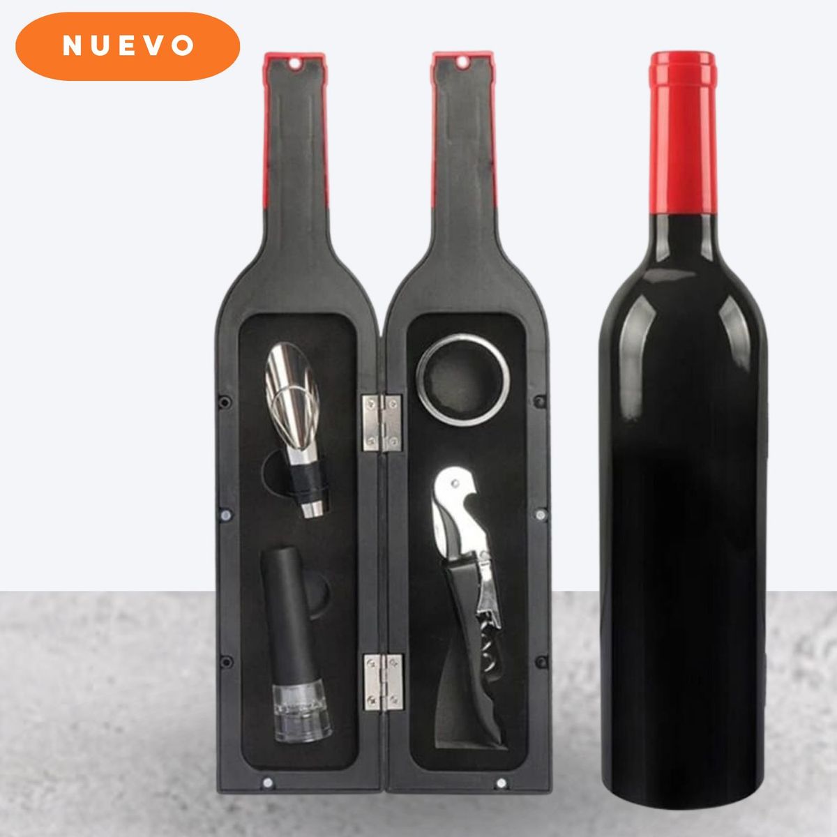 GENERICO - Kit de Accesorios para Botellas de Vino de 4 Piezas