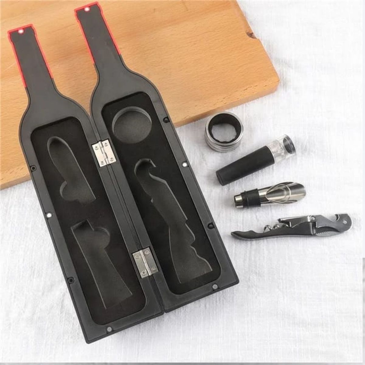 GENERICO - Kit de Accesorios para Botellas de Vino de 4 Piezas