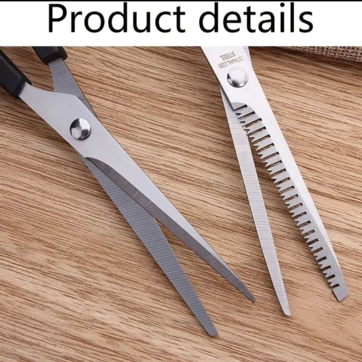 GENERICO - Tijeras De Corte y Pulir con Peine Peluqueria Uso Domestico