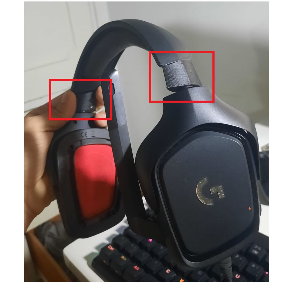 GENERICO - Bisagras de Repuesto para Audifonos Logitech G930