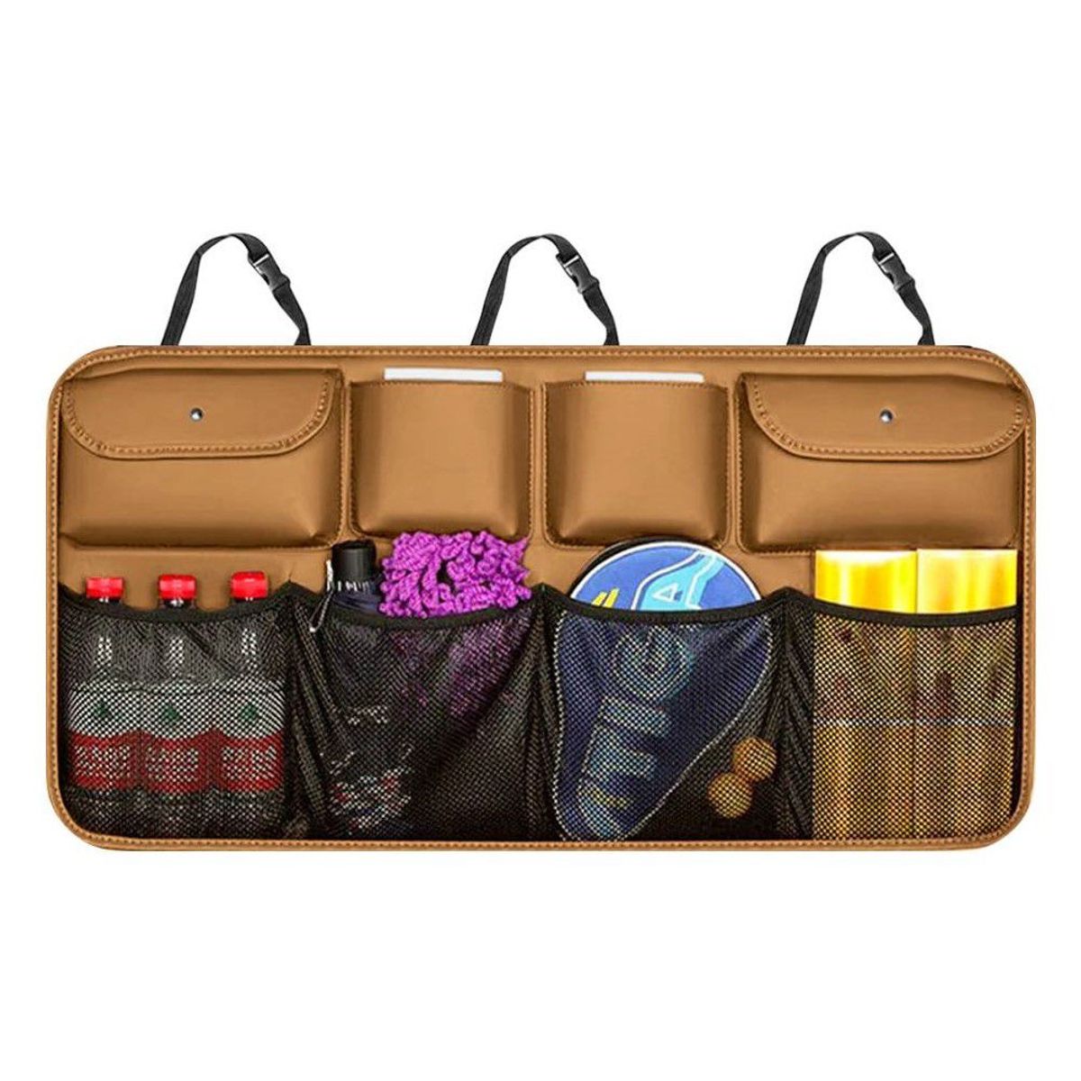 GENERICO - Organizador para Auto Asiento Maletera Impermeable Marron