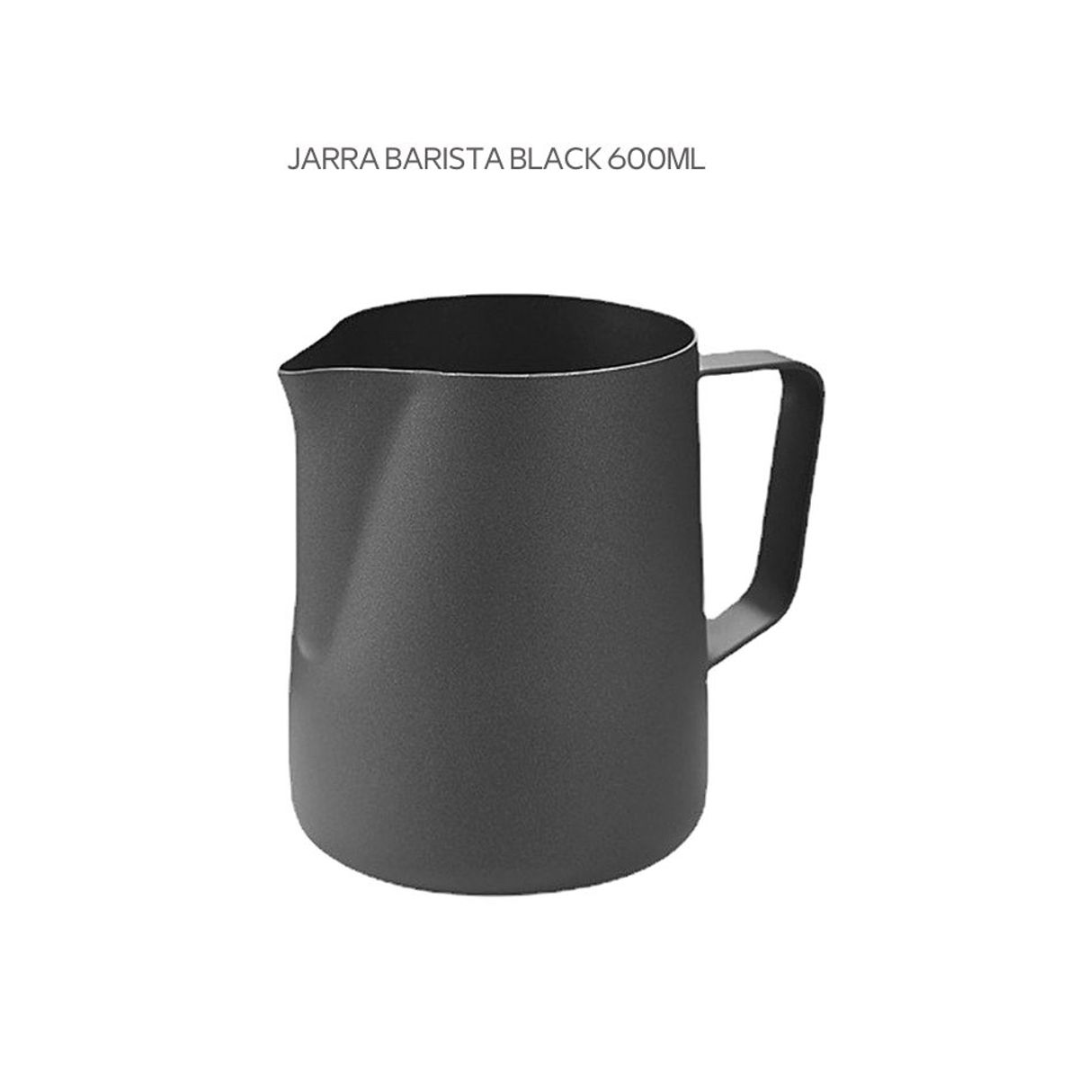 GENERICO - Jarra barista en acero negro 600 ml