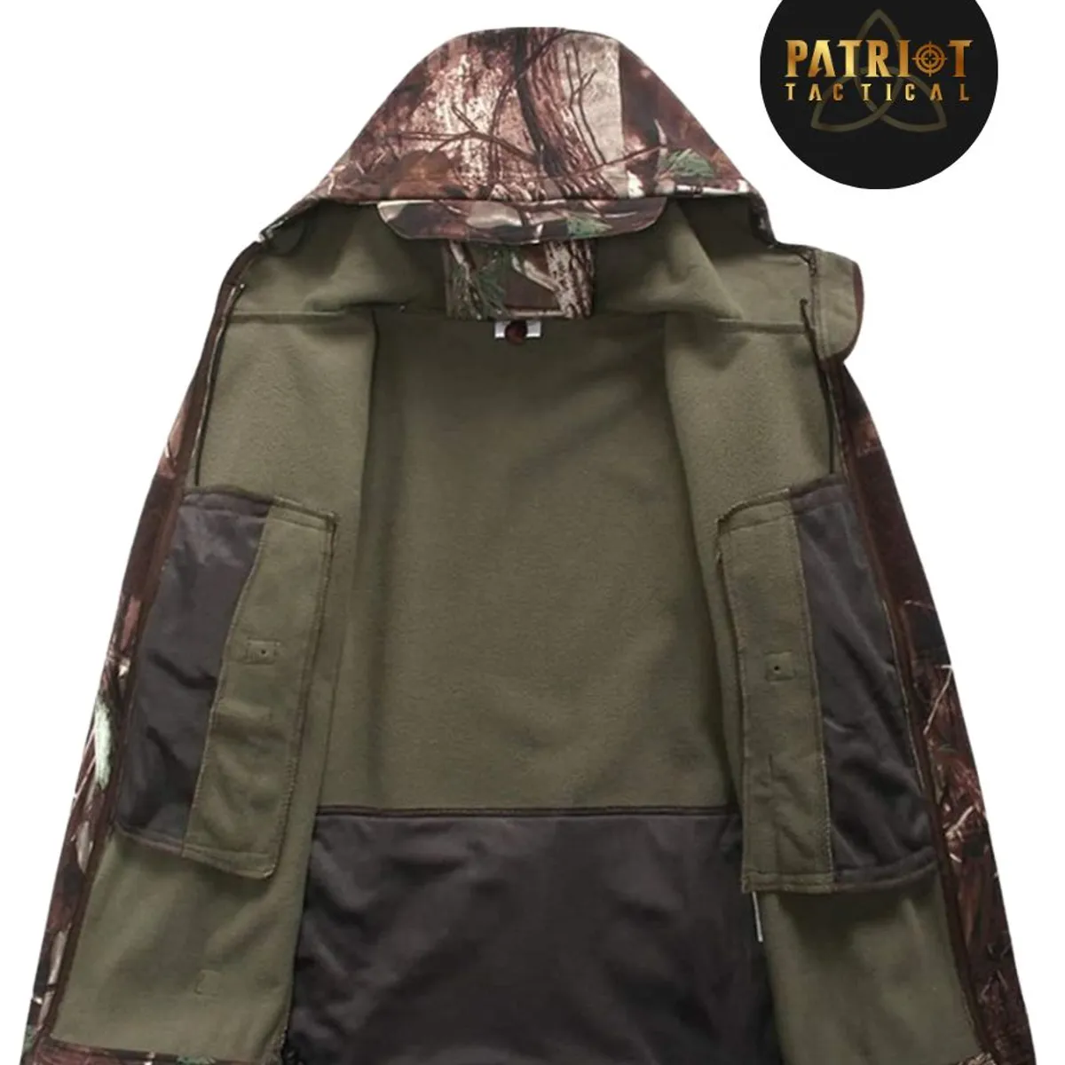 GENERICO - Chaqueta para Hombre de Piel deTtiburón Caza