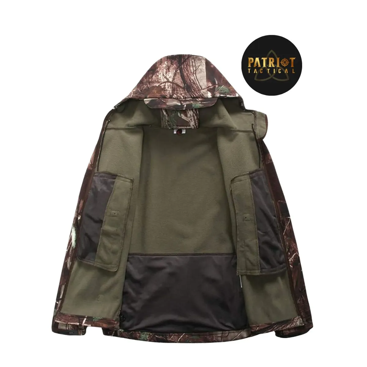 GENERICO - Chaqueta para Hombre de Piel deTtiburón Caza