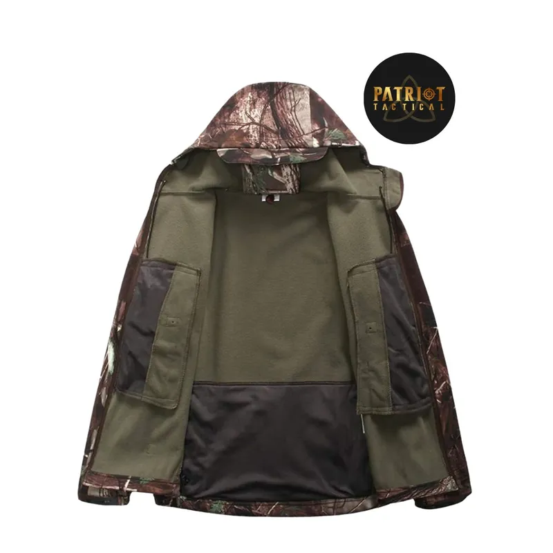 GENERICO - Chaqueta para Hombre de Piel deTtiburón Caza